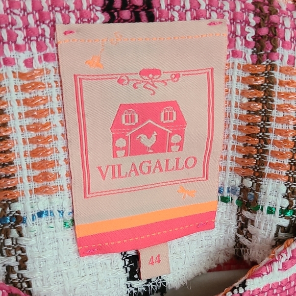 Pink Plaid Fringe Cardigan - Picture 3 of 4